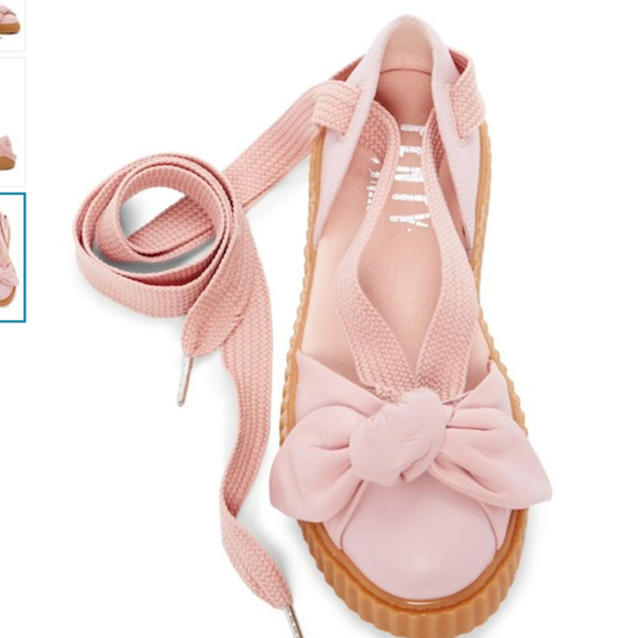 puma fenty bow pink